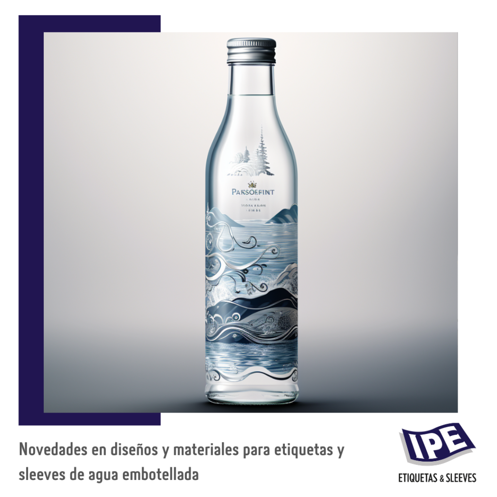 Novedades en diseños y materiales para etiquetas y sleeves de agua embotellada